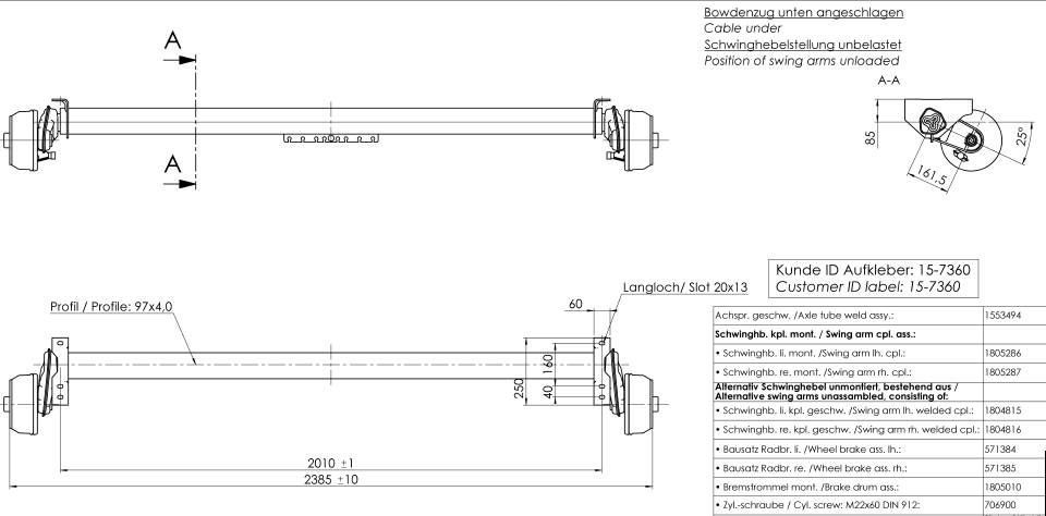 ALKO AKSEL 1500KG 5X112 A:2010 C:2385