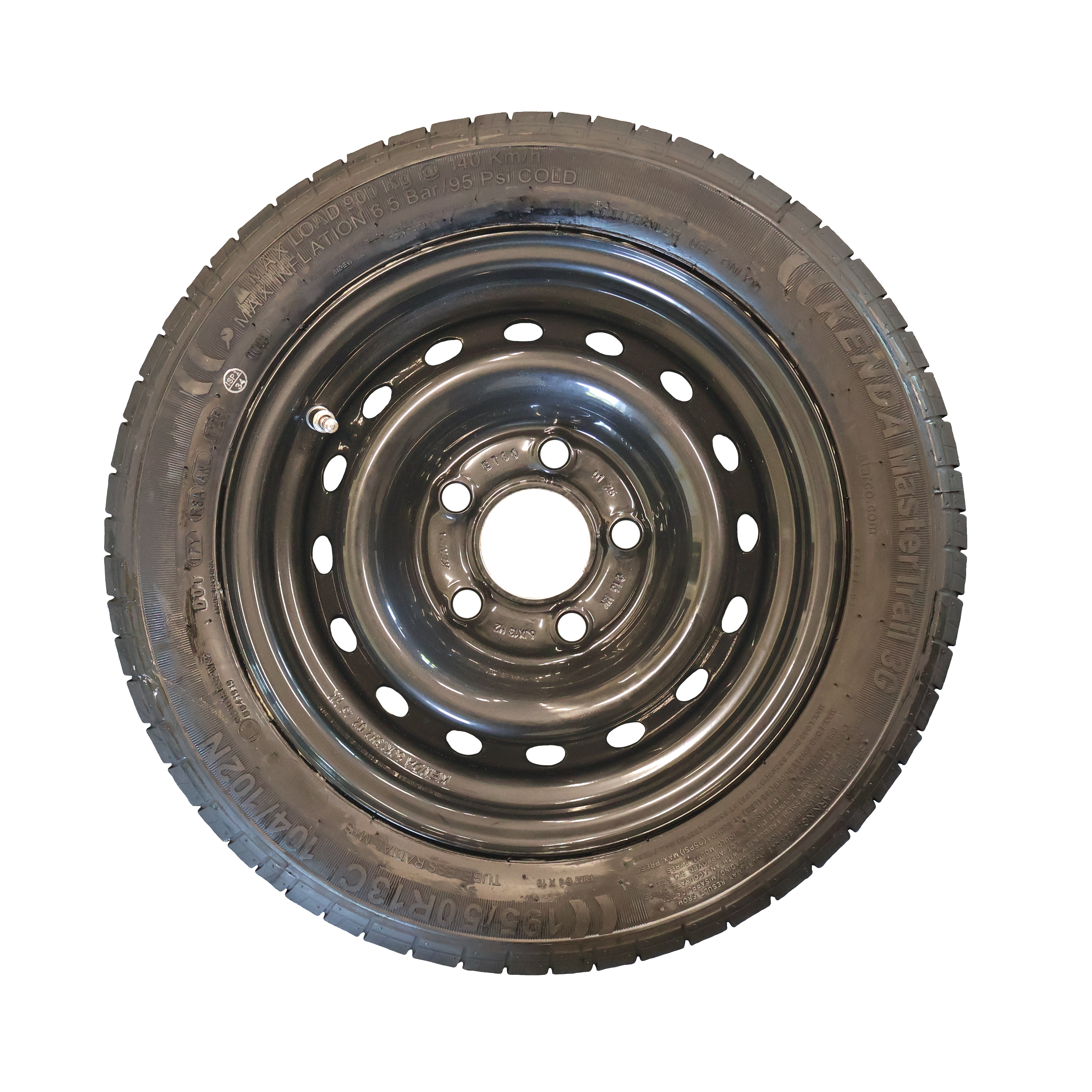 TRAILERHJUL 195/50R13C 104N 5x112 - SORT FÆLG
