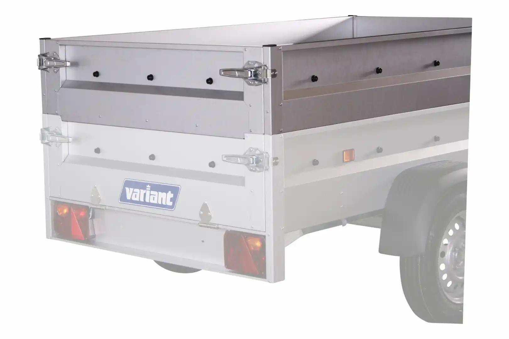 Ekstra stålsider 260 x 130 x 30 cm