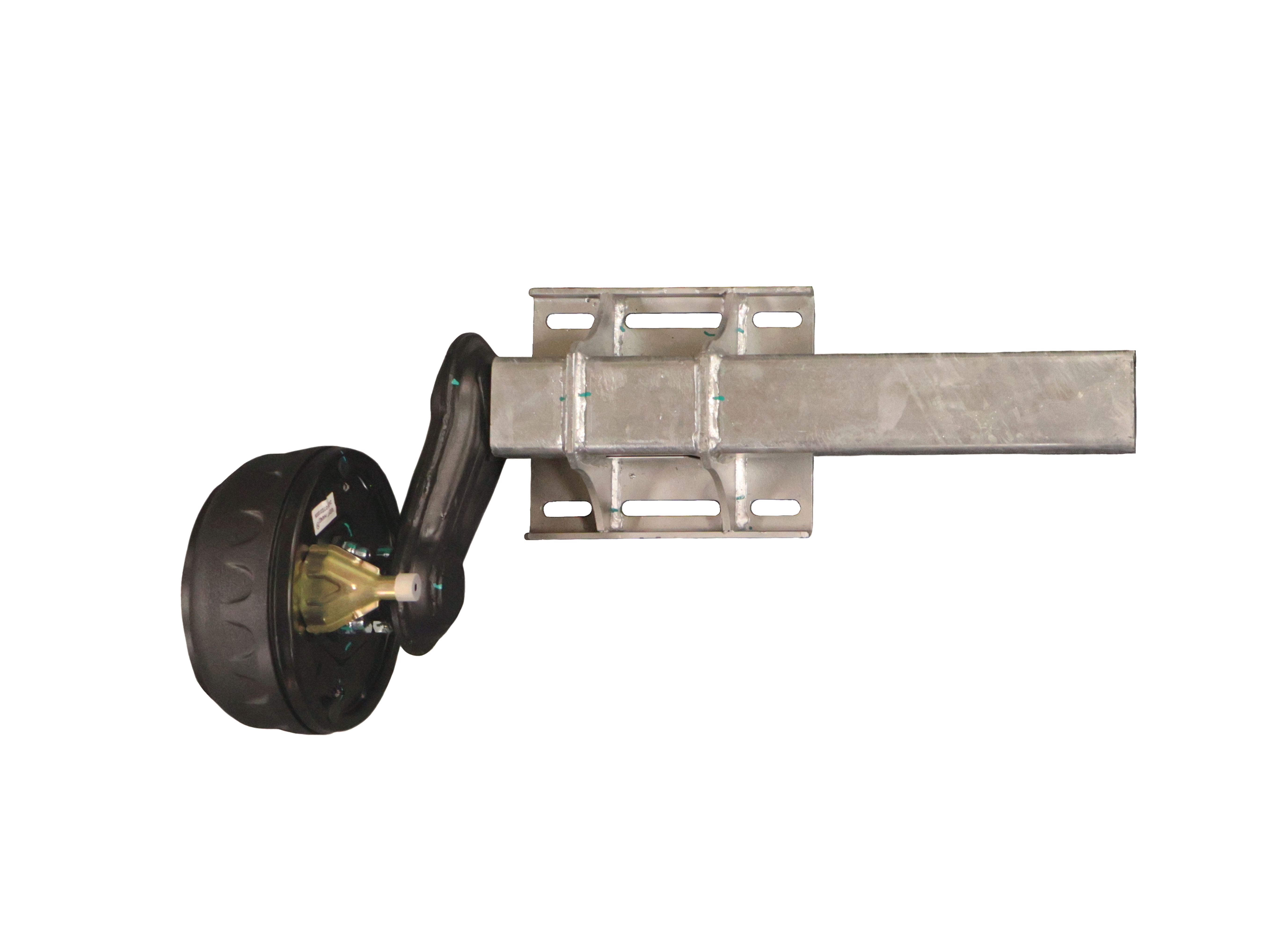 Universal aksel - justerbar med bremse 1350 kg 4x100 ("KNOTT") - Højre side