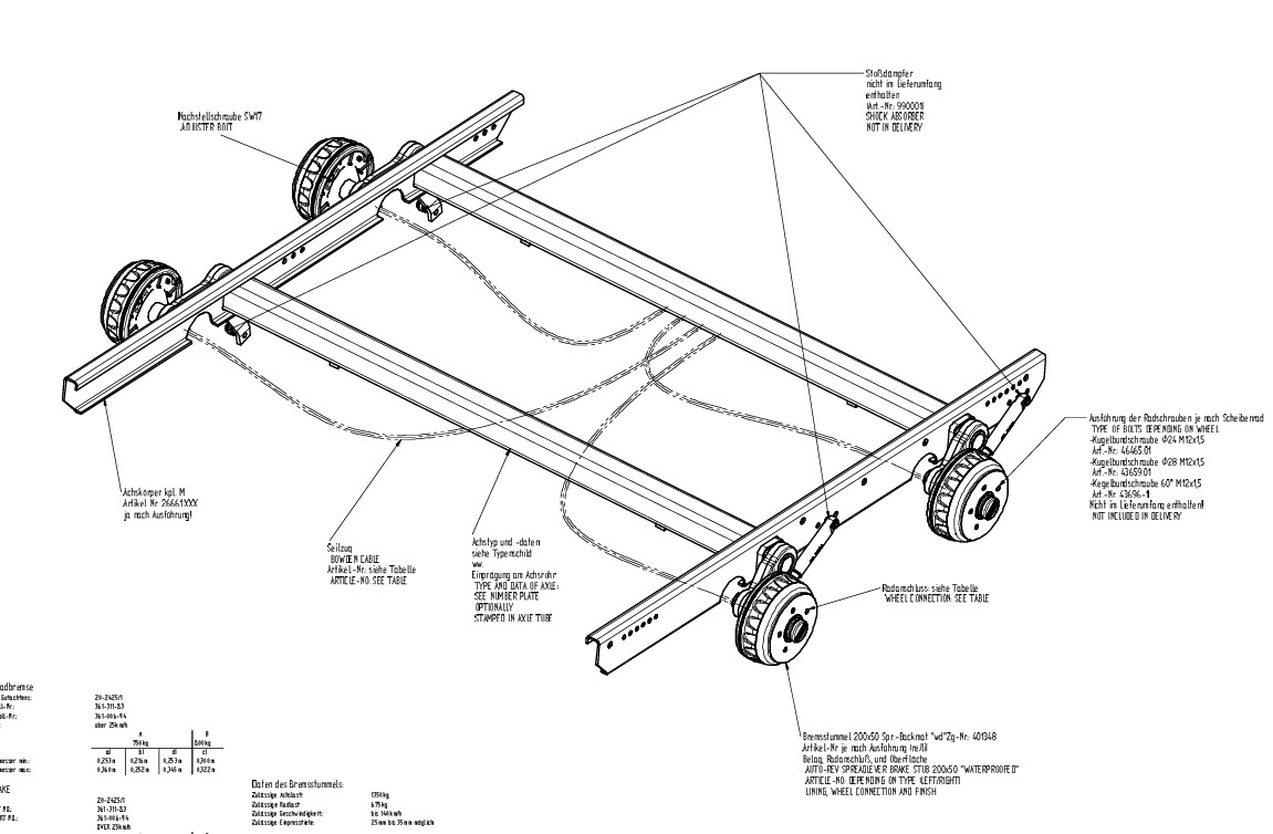 KNOTT AKSEL 2000KG 5X112 B:1550 C:2005 BÅDTRAILER