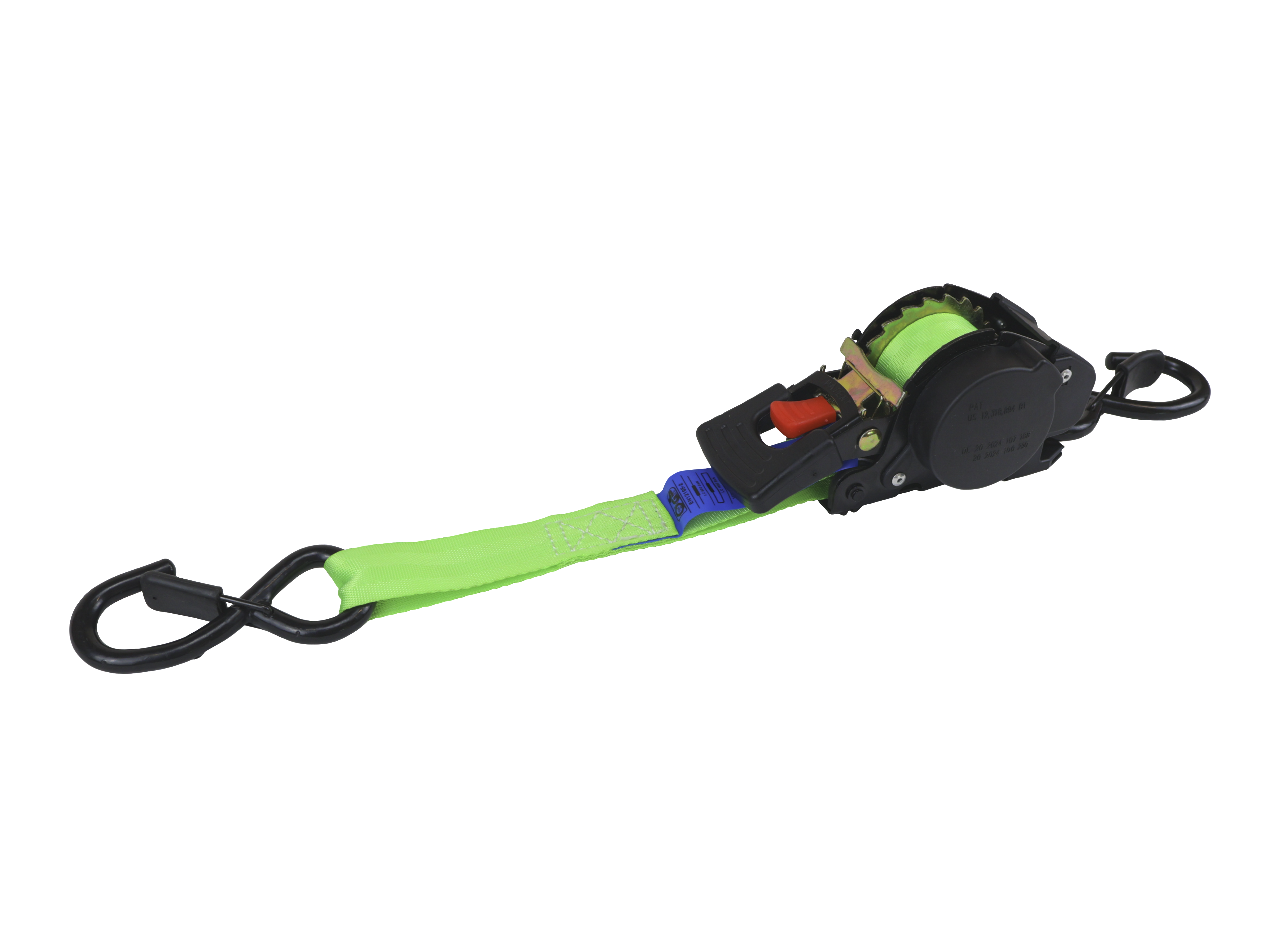 Surring med automatisk oprul - 1000 kg - 25 mm - 2m