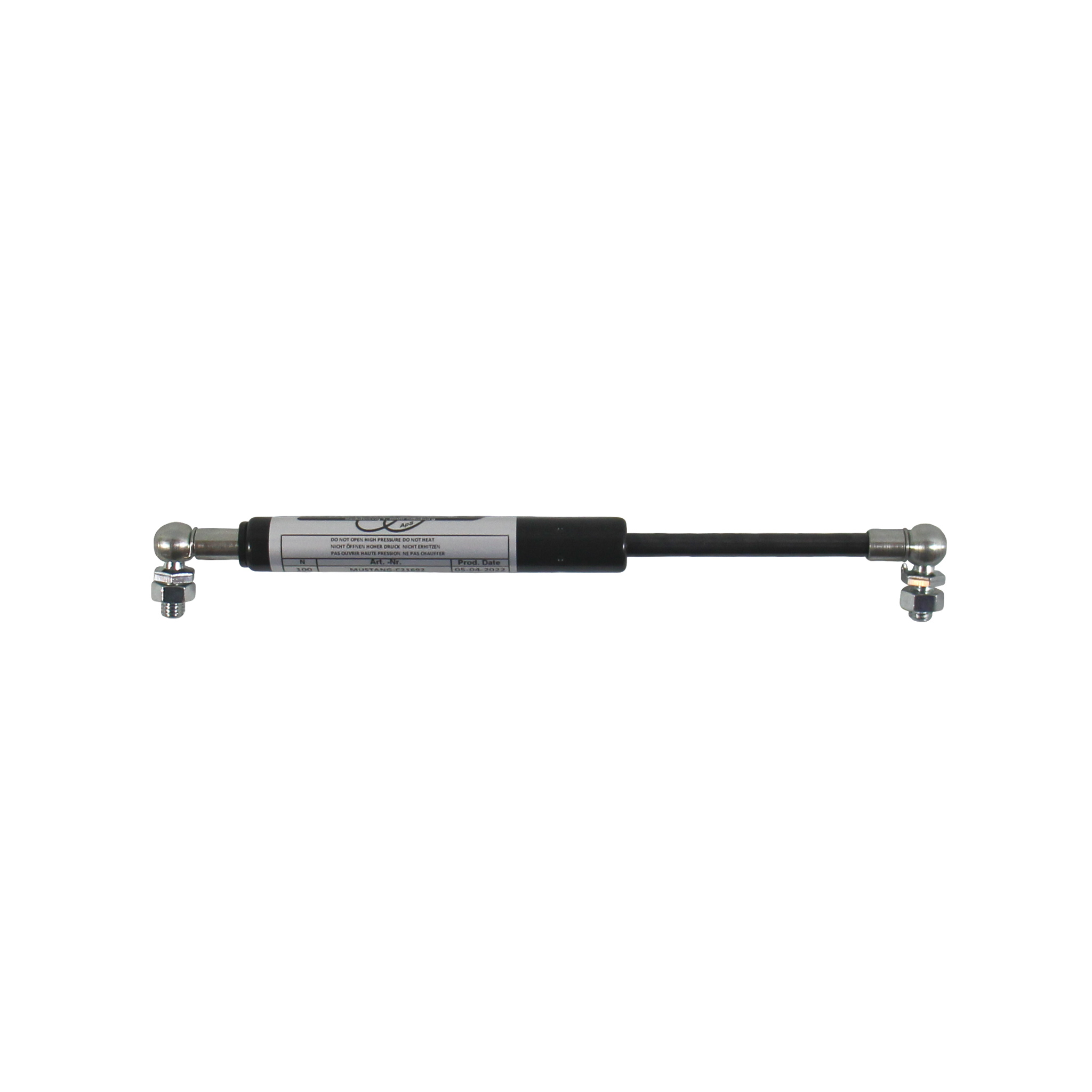GASFJEDER TIL MUSTANG HESTETRAILER - 245 MM - 100N