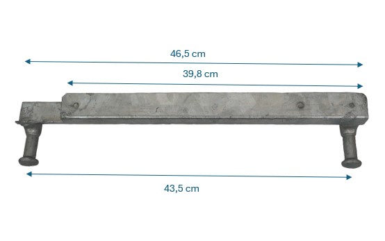 Hapert pendul hængsel venstre 435 mm - ny model