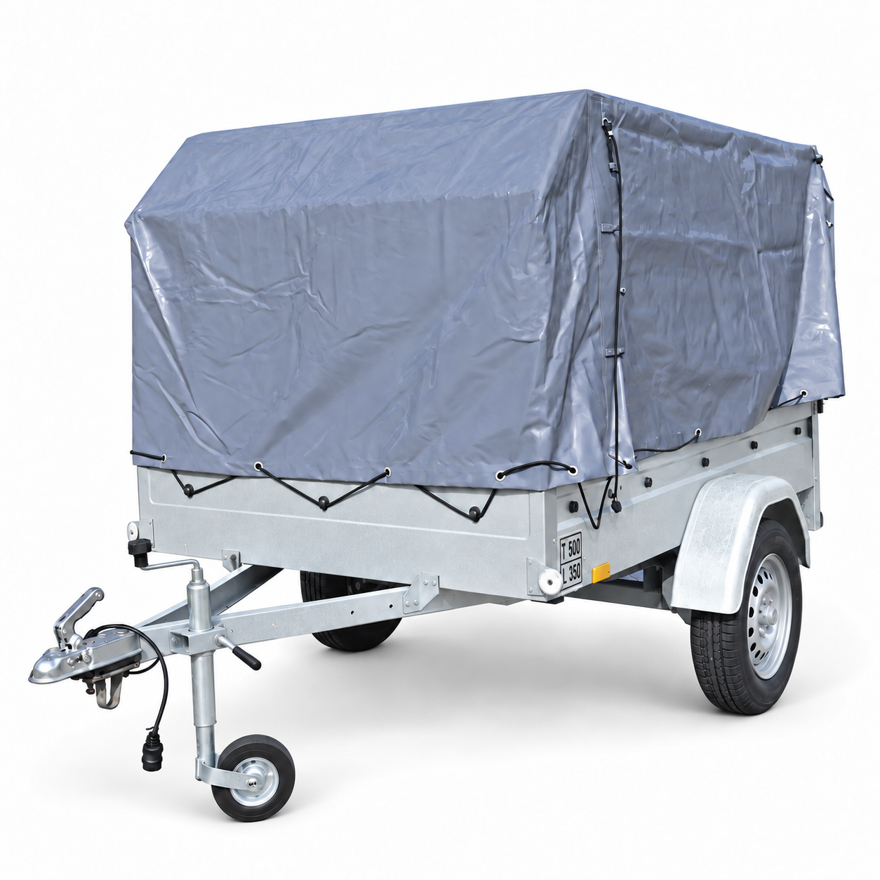Høj presenning m/stativ til Brenderup 200-1205s - trailer mål 210x122x82 cm - Ny model