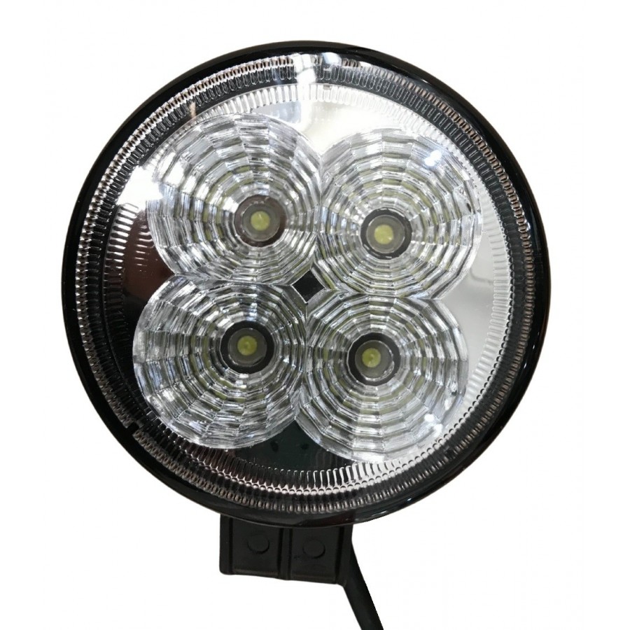 ARBEJDSLAMPE 4xLED 12V/24V (RUND)