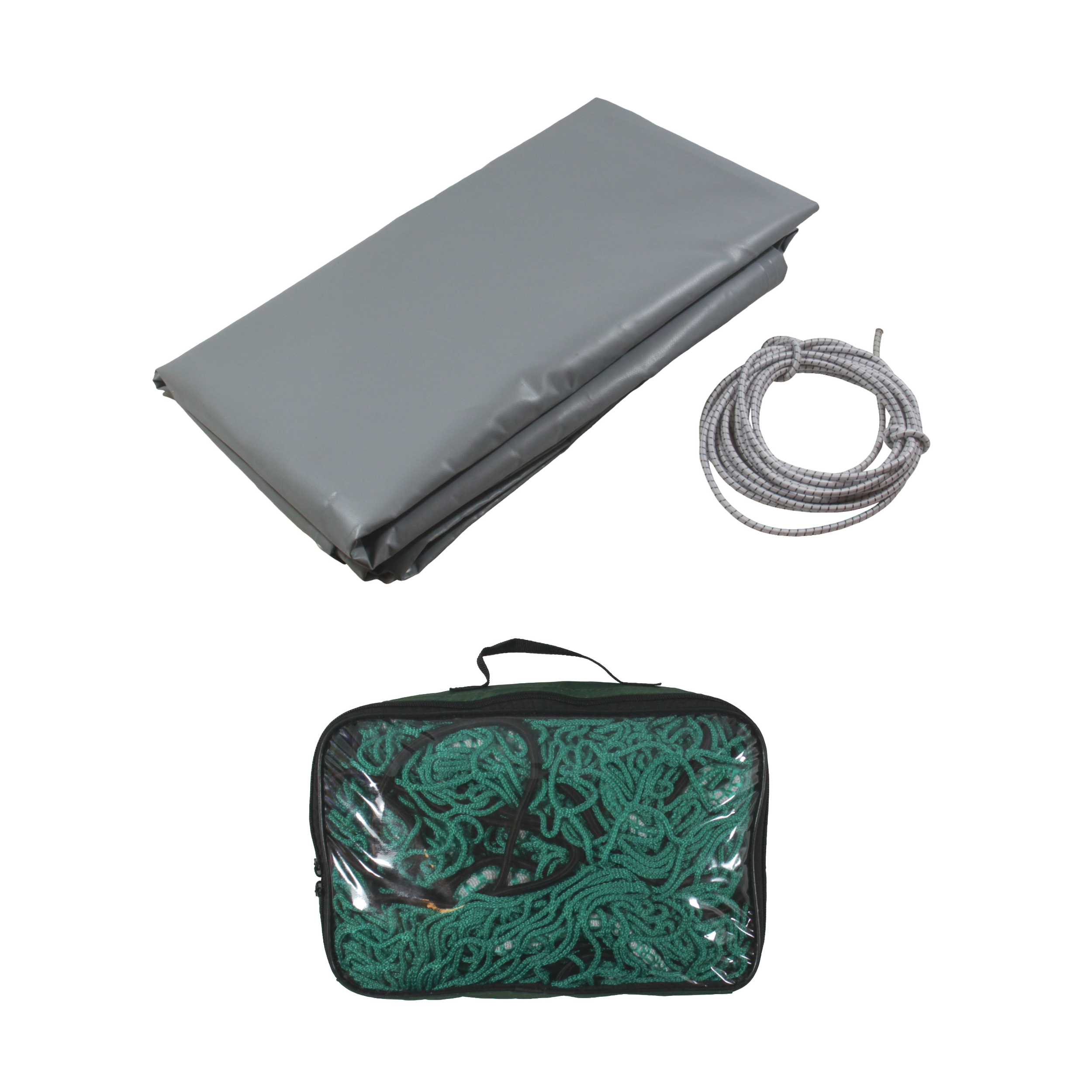 Presenning 213x124x7 cm + trailernet 250x160 cm