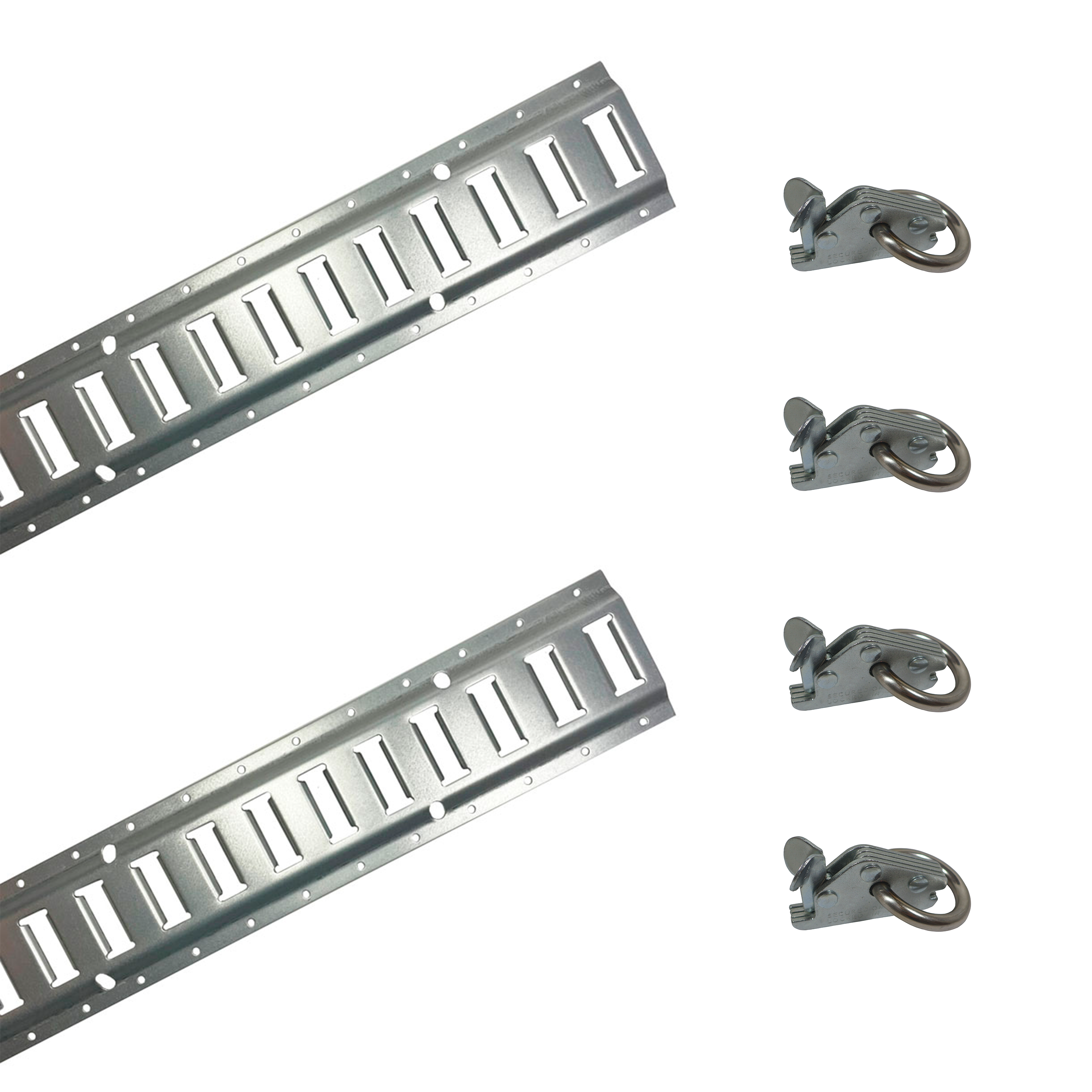 Surringsskinne-kit i el galvaniseret stål med clips