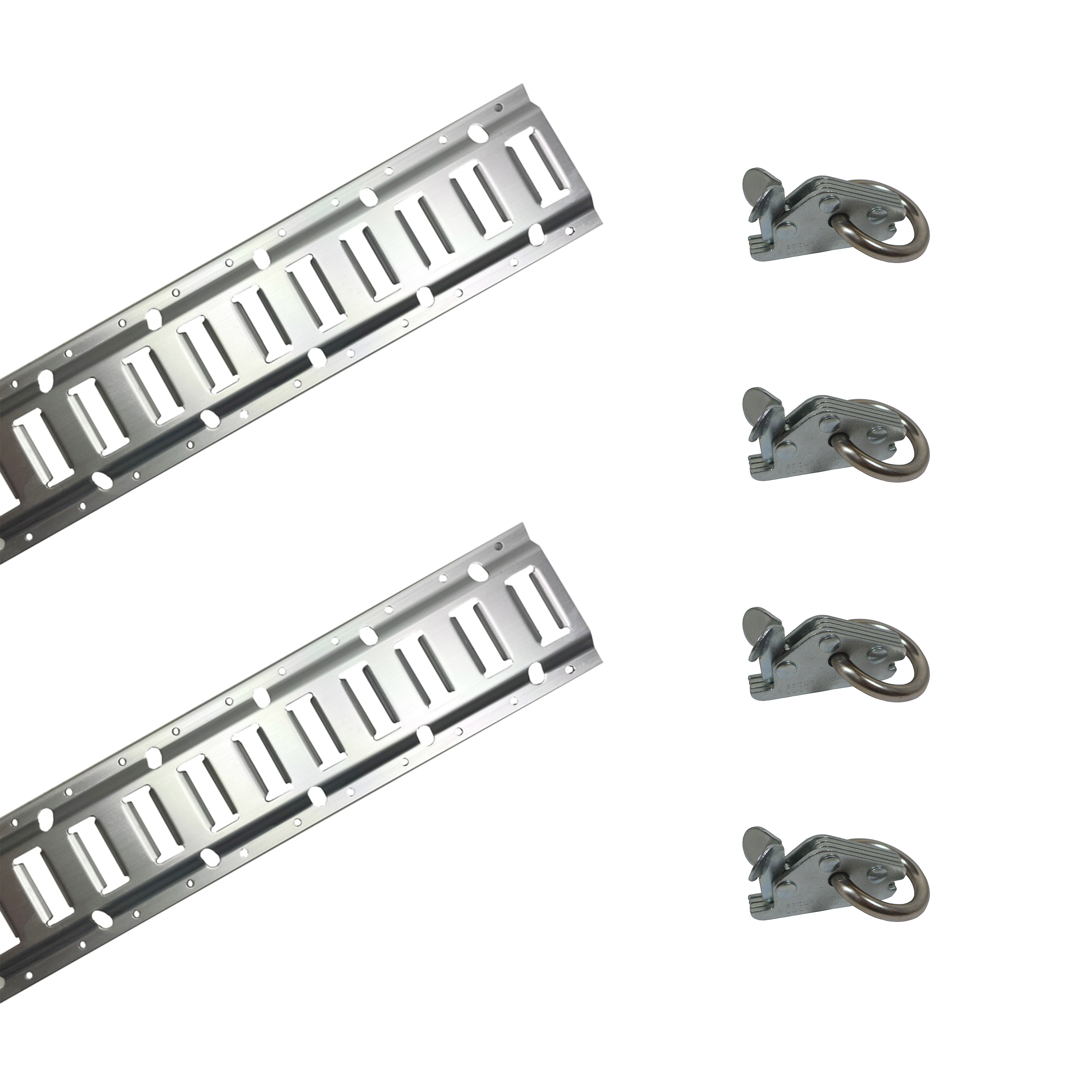 Surringsskinne-kit i aluminium med clips
