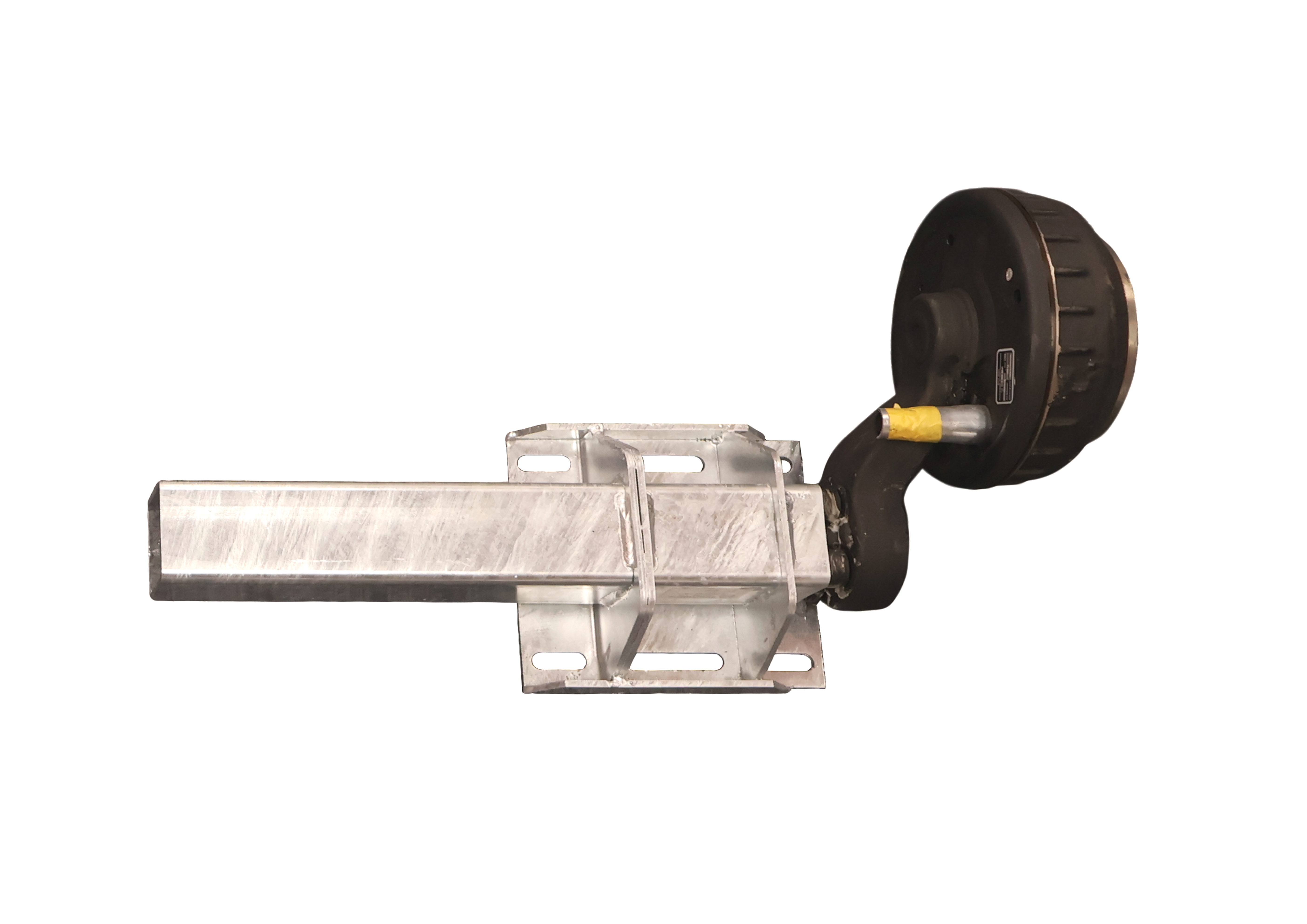 Universal aksel - justerbar c-mål 1540 - 2000 mm med bremse 1350 kg 4x100 ("BPW") - Højre side