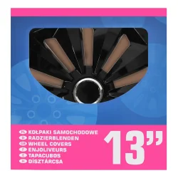 13 ZOLL RADKAPPEN - FOX SCHWARZ - 4 STCK.