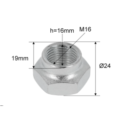 MTRIK AL-KO M16X1,5 SIKRINGSMTRIK NAVMTRIK
