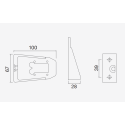 HOLDER FOR FLEXIPOINT KUNSTST. 100 MM