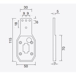 GUMMIH�LLARE FLEXIPOINT 115 MM RAK