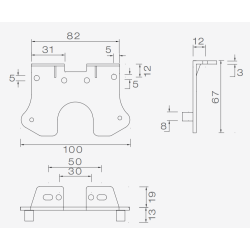 HLLARE RAK F/FLATPOINT