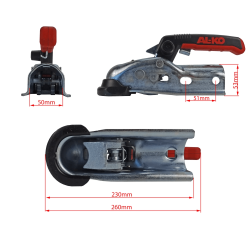 KUGLEKOBLING ALKO AK270 OPTIMA MED LS - 2700 KG 35-40-45-50MM