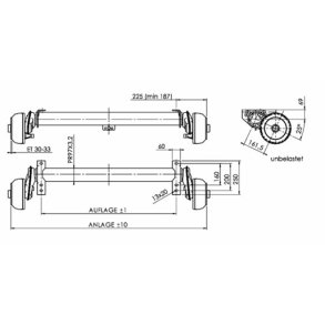 AL-KO aksel 1350 kg 5x112 A1625 C2075
