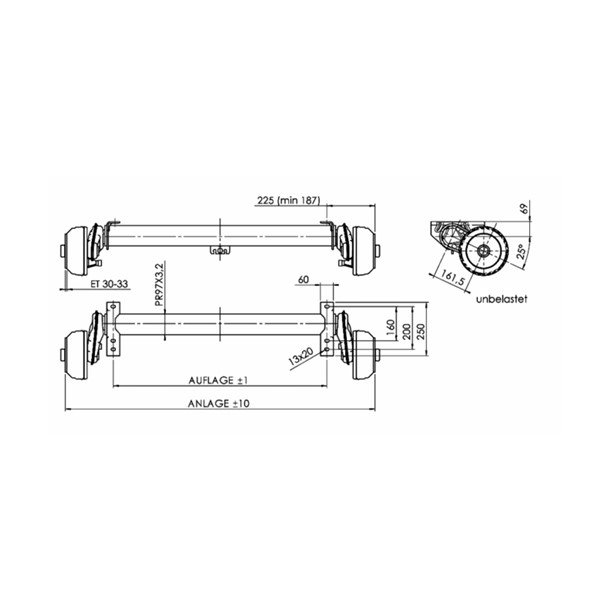 AL-KO aksel 1350 kg 5x112 A1625 C2075