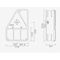 EARPOINT I RCKLICHT LINKS KOMPLETT 5-POLIG