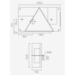 MULTIPOINT I BAKLYKTA VNSTER KOMPLETT 5-POLIG