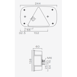 STEMA LYKTSET INKL. KABELSET 4 meter 7 polet stik