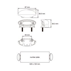 LUCIDY KENNZEICHENLEUCHTE LED 30338