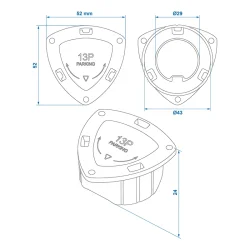 Steckerhalter, Steckerparkplatz fr 13 pol. Anhngerstecker Aufbewahrung