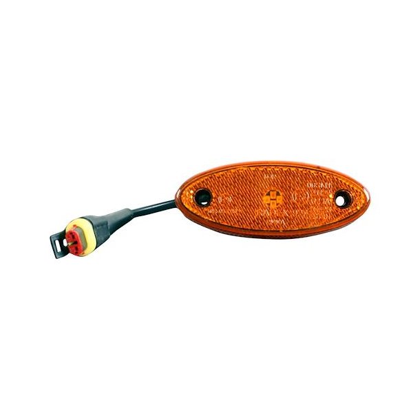 POSITIONSLYGTE, ORANGE M/REFLEKS - LED