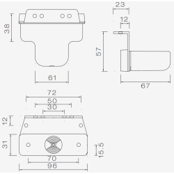 SIDEPOINT 1 LED ASPCK 90 GR HLLARE