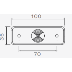 FLATPOINT 1 LED ASPCK GERADE HALTERUNG