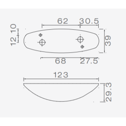FLEXIPOINT 2 ROT/WEISS 2.25M DC KABEL