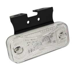 POSITIONSLEUCHTE 12/24 V P&R LED WEISS, 0,5 METER MIT 90 GR. HALTER