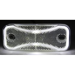 POSITIONSLEUCHTE 12/24 V P&R LED WEISS, 0,5 METER MIT 90 GR. HALTER