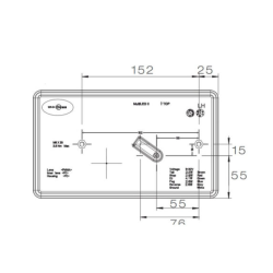 8-POLIGES RCKLICHT LED 12/24V RECHTS - ASPCK MULTILED II