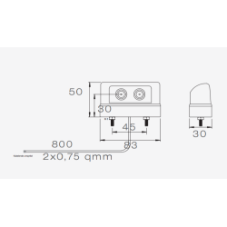 NUMMERSKYLTSLYKTA LED REGIPOINT + DC-KABEL