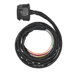 13-POLIGE STECKDOSE MIT SOCKEL UND KABELN