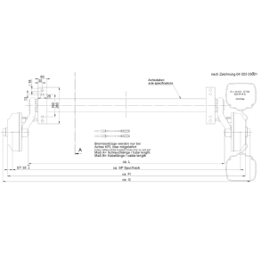 BPW AKSEL 1800KG - A: 1650MM C: 2140MM