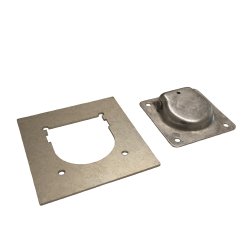 UNTERLEGPLATTE + SPANNRING FR EINGEBAUTE MONTAGE  FEUERVERZINKT