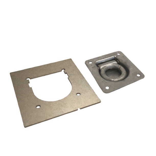 UNTERLEGPLATTE + SPANNRING FR EINGEBAUTE MONTAGE  FEUERVERZINKT