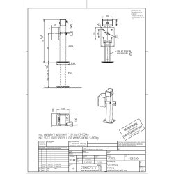 STTTEBEN DREJBAR M/STANDARD MONTERINGSPLADE 1300KG STTTE 