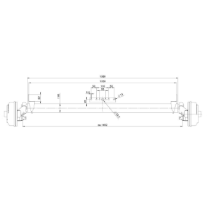 BPW AKSEL 1350KG 5X112 A:1350 C:1750
