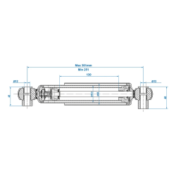 RADSTODMPFER 250-380 mm - 2 STK.  - 900 -1300 KG