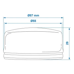 ALKO navk�pa / fettkapsel �55 mm navkapsel