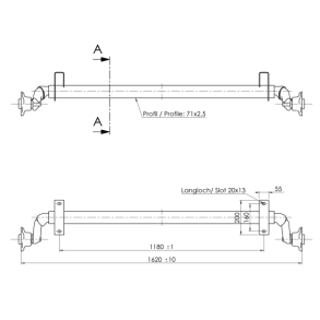 ALKO AKSEL 750KG 4X100 A:1180 C:1620 UB
