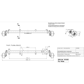ALKO AKSEL 1000KG 4X100 A:1375 C:1880