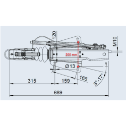 PLBSBREMSE ALKO 161S/A  950-1600 KG