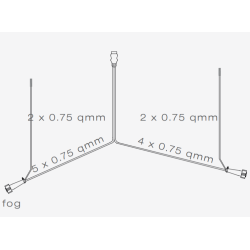 KABELST 5,2 M. 3 M RETUR 7 POLET STIK ASPCK "udgr"