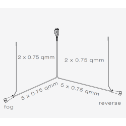 KABELSET 7 M 4,7 M RCKLAUF 13-POLIGER STECKER ASPCK