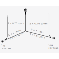 8-POLIGT KABELSET 10 M. - 7,5 M RETUR 13-POLIG KONTAKT ASPCK