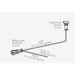 ADAPTER F/ BACKLJUS/DIMMA 5-POLIG BAJONETTKONTAKT